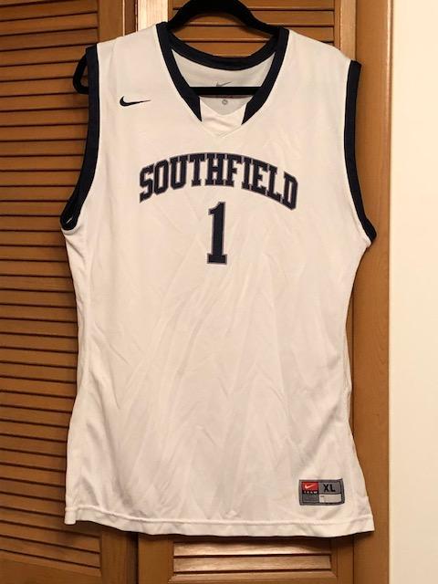 ITEM#1-$50
Official Southfield #1 High Basketball Jersey 
Nike XL Size 40-42

