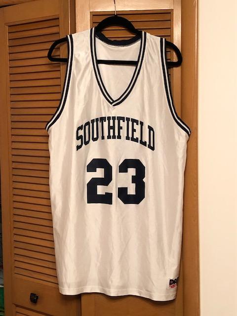 SOLD! ITEM#2-$50 Official Southfield High #23
Basketball Jersey 
Don Alleson Brand 
​XL Size 46-48